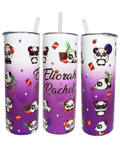 KAWAII PANDA TUMBLER in PURPLE