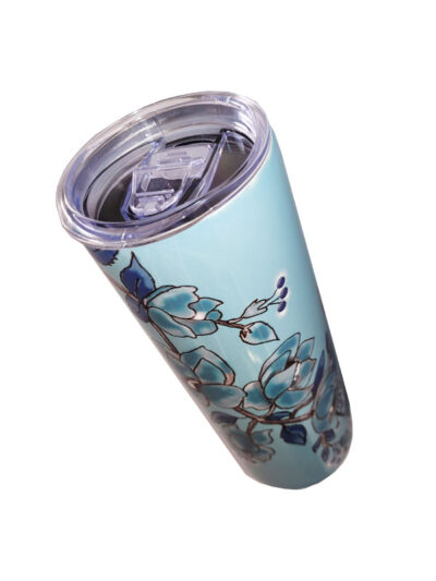 FLORAL BLUE TUMBLER - Image 3