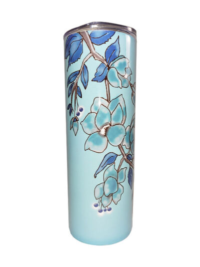 FLORAL BLUE TUMBLER - Image 2