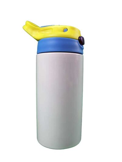 Kids Stainless Steel Bottle in Blue-Yellow - Image 2