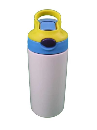 Kids Stainless Steel Bottle in Blue-Yellow - Image 3