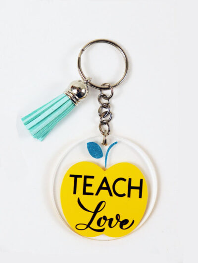 TEACH LOVE KEYCHAIN GIFT - Image 2