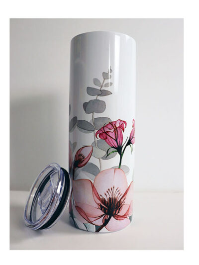 Customized Tumblers Gifts - Pink Flower For Her
