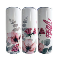Customized Tumblers Gifts - Pack Pink Flowers