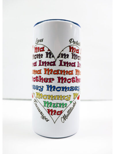 tumbler gift for mom with a heart design