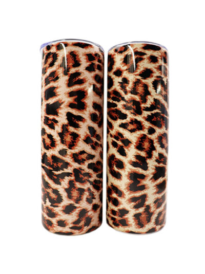 customized animal print cheetah tumbler gift for women
