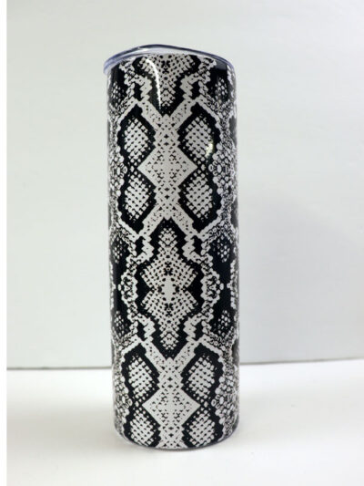 Snake skin animal print tumbler gift