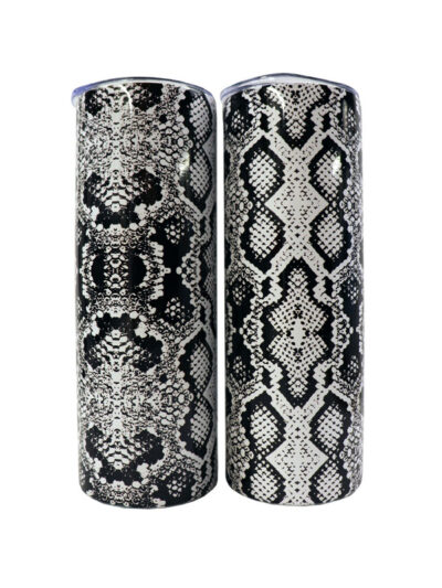 Snake skin animal print tumbler gift