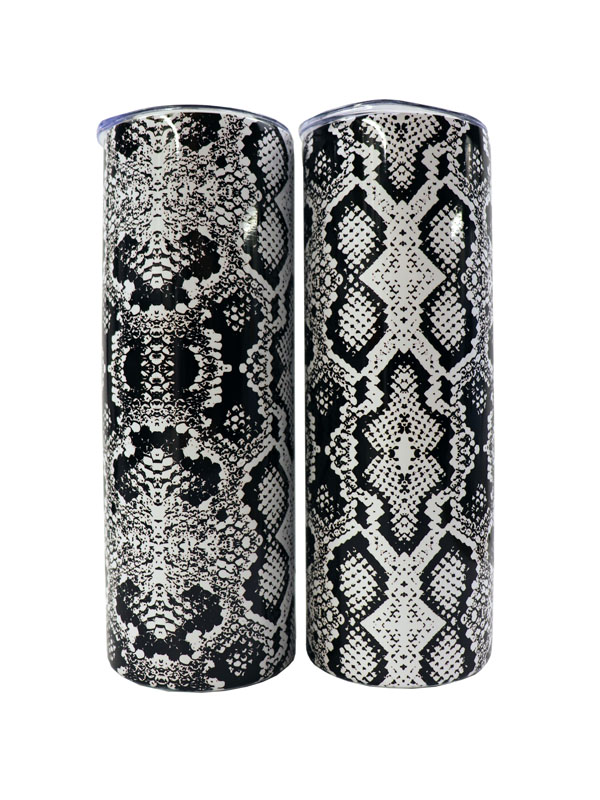 Snake skin animal print tumbler gift