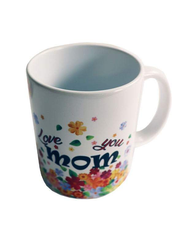 love you mom floral mug