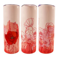 Poppy floral tumbler gift